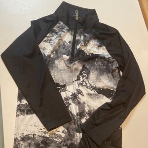 Boys Spider 3/4 zip mid layer ski